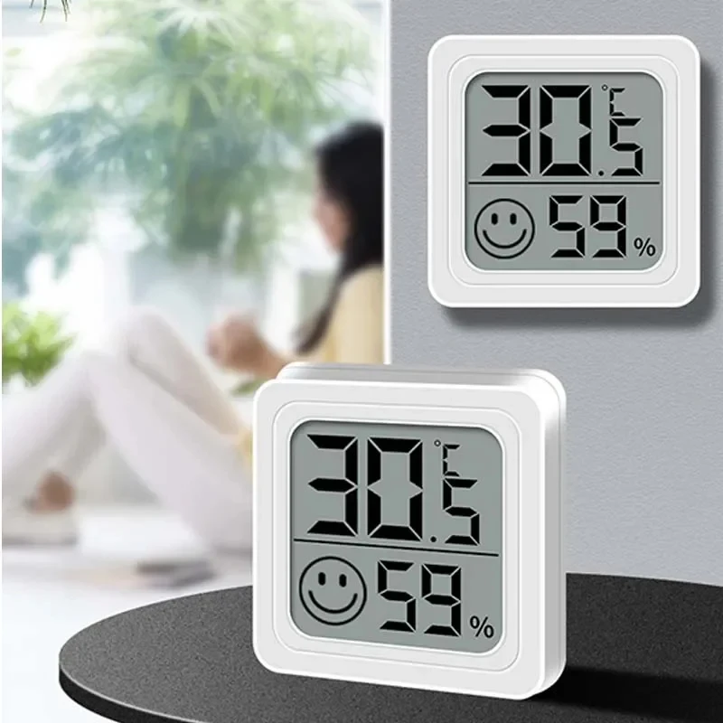 XIAOMI Mini LCD Digital Thermometer Hygrometer Indoor Room Temperature Humidity Meter Sensor Gauge Weather Station 4Pcs Set Hot