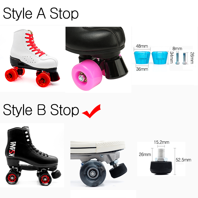 停止前のつま先,ユニバーサルブレーキ,調整可能,屋外スケート用,黒,1個