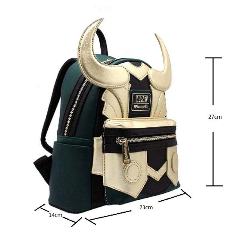 Marvel Loungefly Loki Classic Bags Damen-Umhängetasche mit doppeltem Riemen