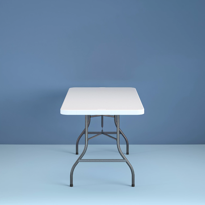 Cosco 6ft White Outdoor Garden Camping Picnic Table Portable Folding Table