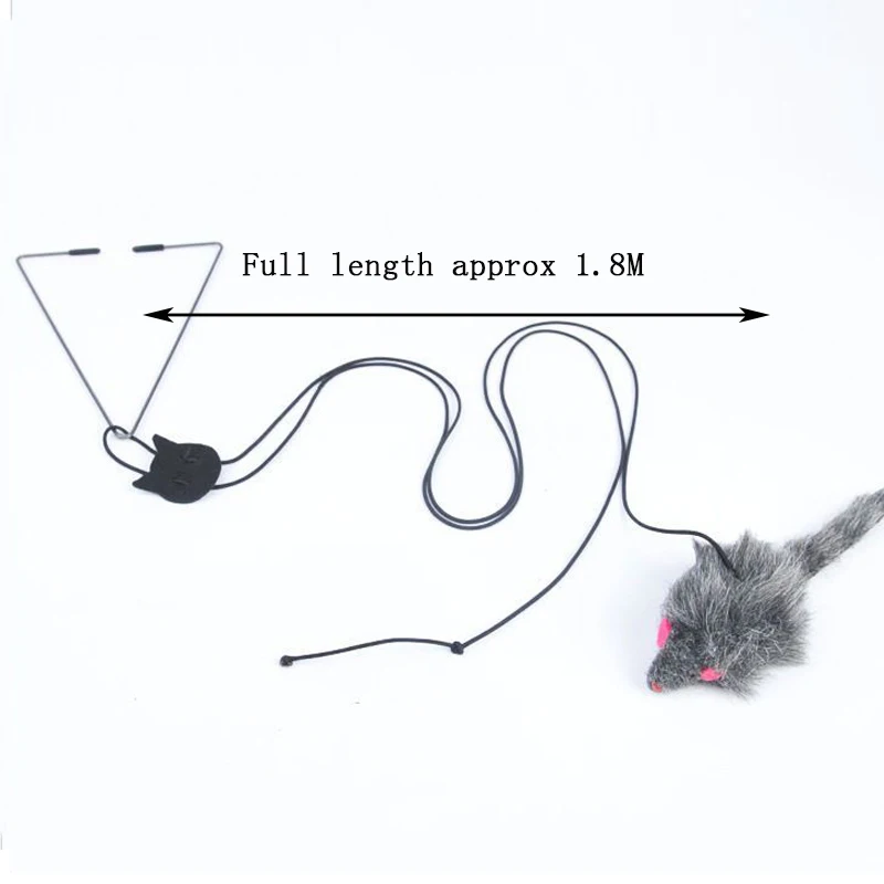 New Door Hanging Mouse Cat Toy Stress Relieve Living Hanging Toy for Living Room Hanging Kitten Funny Cat Rope