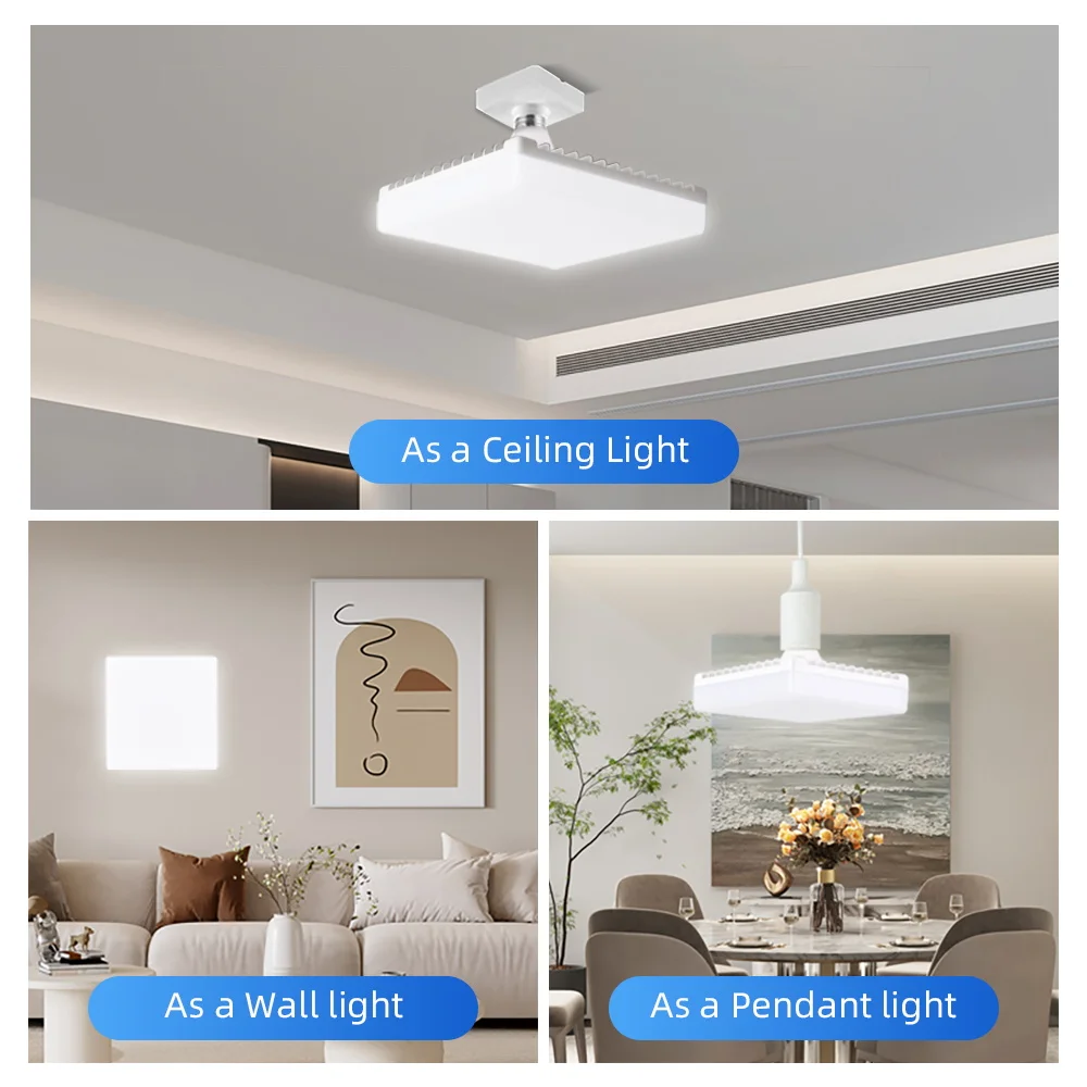 Lampadina a Led E27 UFO Lampadine a Led per la casa AC220V Luci per garage a risparmio energetico 15W 20W 40W 50W 60W Lampada da soffitto per illuminazione interna