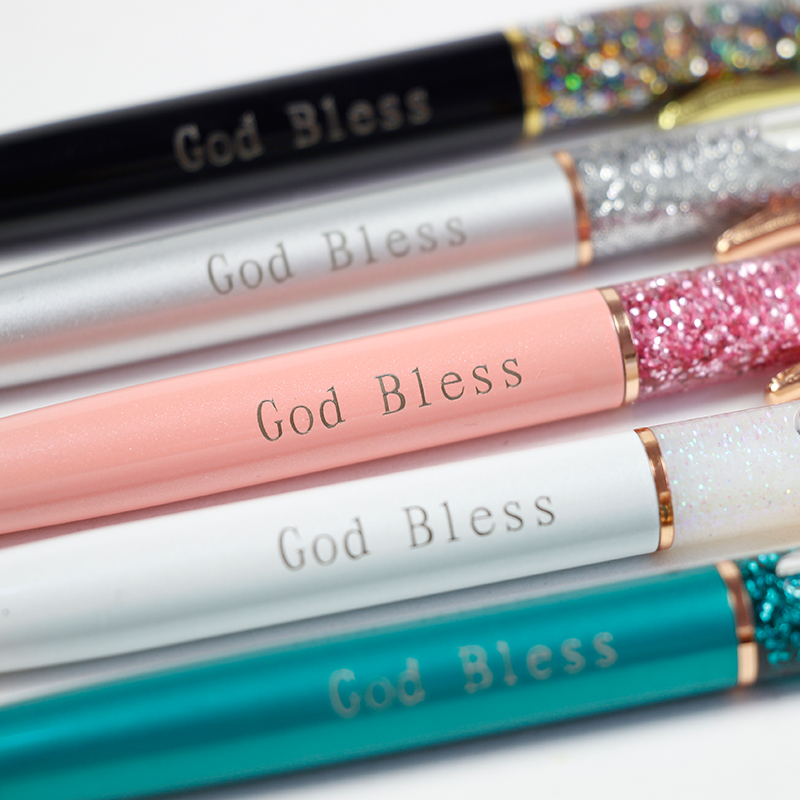 Gold Foil Pens Personalized Pens Private Laser Customized Logo Engraved Name Metal Ballpoint Pens Office Birthday Teacher Gifts