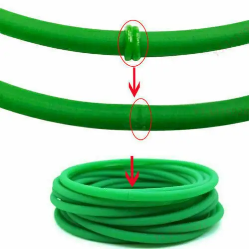 5M Round Urethane Drive Belt Diameter 2/3/4/5/6/8/10/12/15/18mm Rough Surface Green