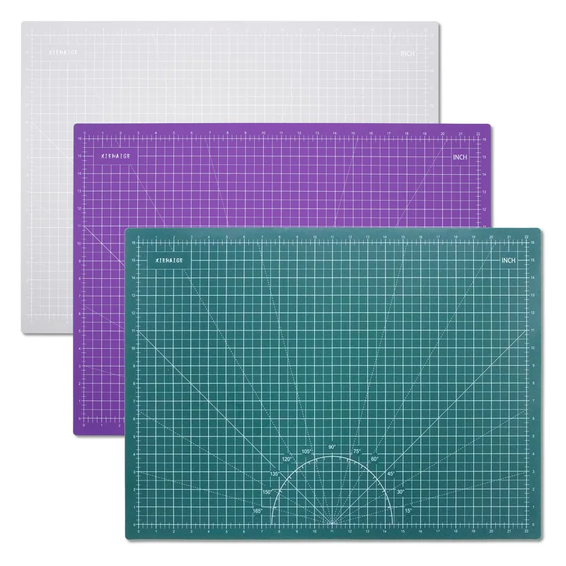 A2 Self-Healing Cutting Mat 23.6x17.7 Inch, Multipurpose Craft Mat for DIY/Office/School/Quilting, Non-Slip Gridded Work Surface