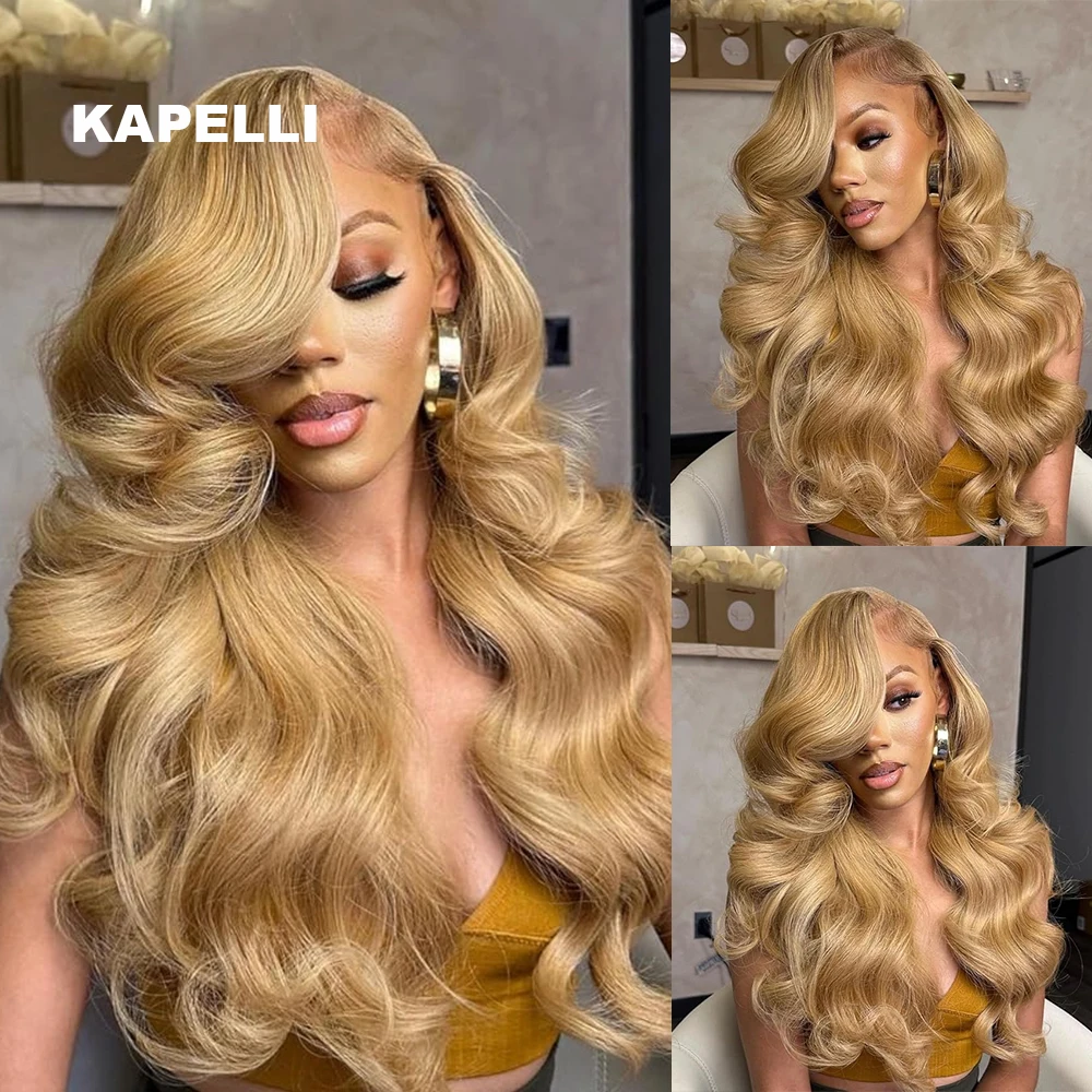 Blonde Bundles Menschliches Haar Weben Honig Blonde Körper Welle Menschliches Haar Bundles 1/3/4 Brasilianische Remy Menschenhaar Extensions 100 gr/teil