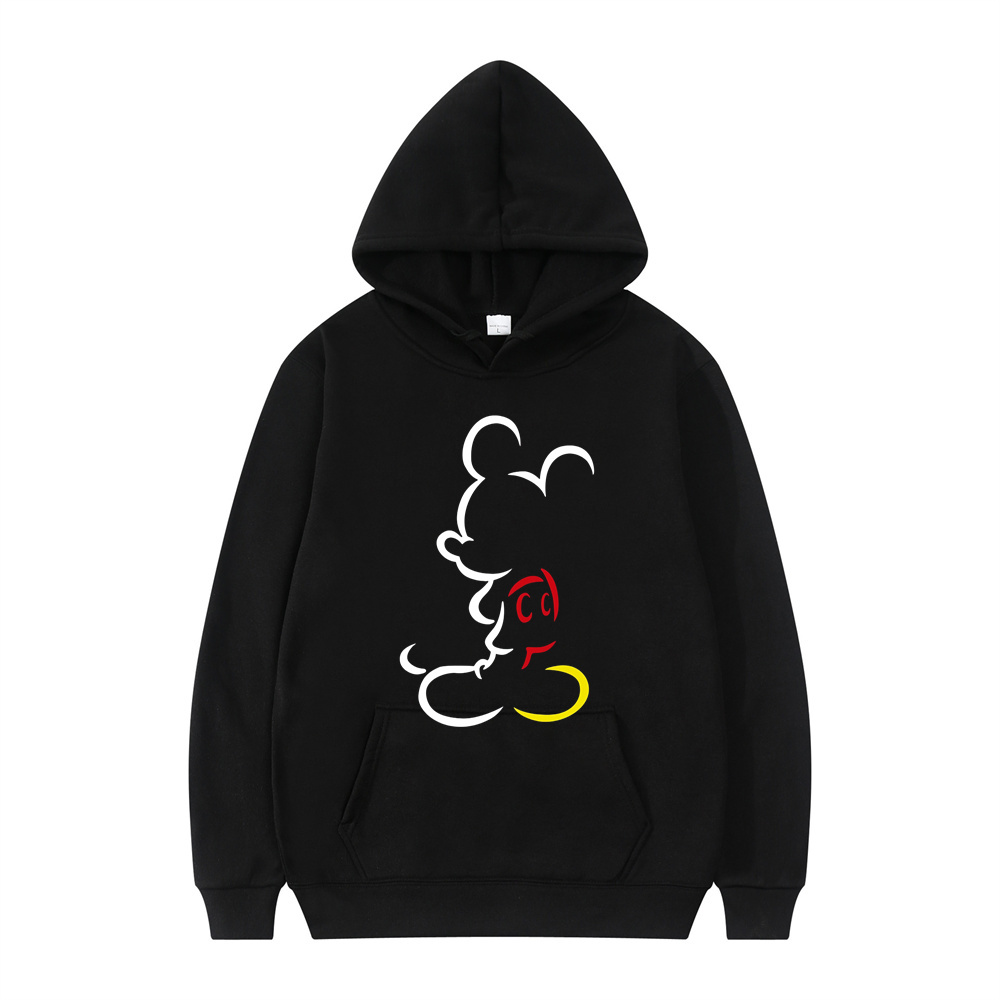 Disney Mickey Mouse Y2K Cartoon Anime Bluza damska 2024 Nowa wiosna i jesień Bluza męska Kawaii Para Pullover Gorąca wyprzedaż