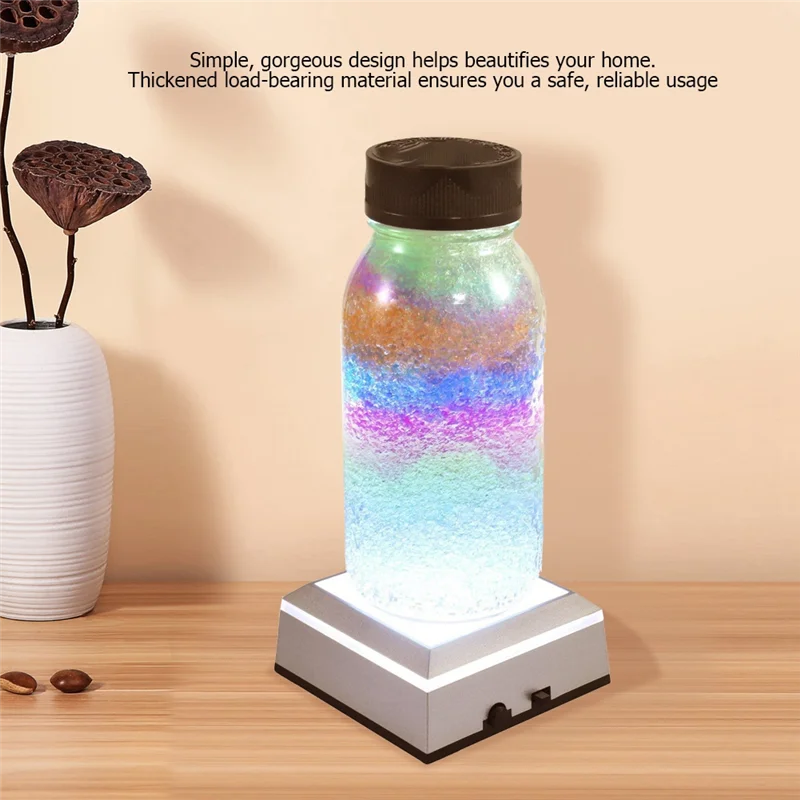 Présentoir Compatible en verre d'art en cristal, Base de lampe LED, boule de cristal tactile inductive