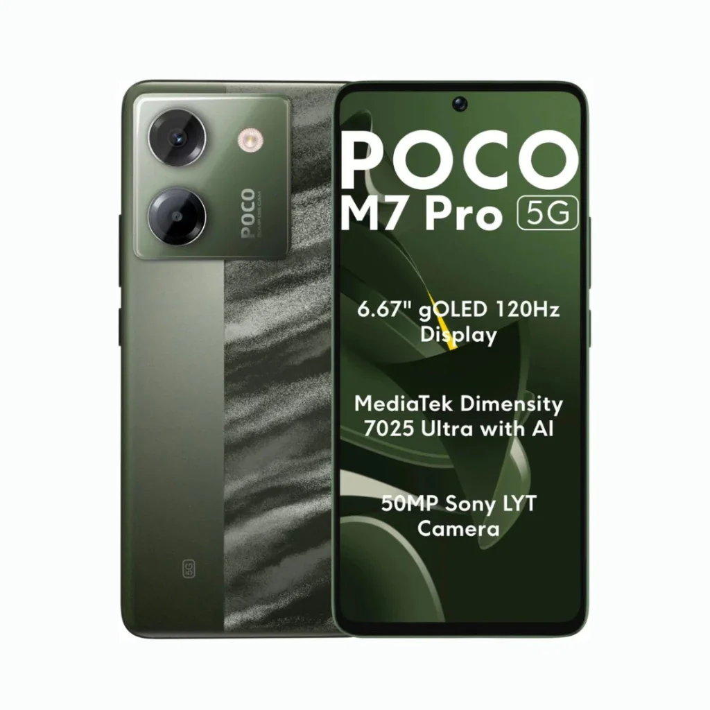 Versão global poco m7 pro 5g smartphone dimensão 7025-ultra 50mp câmera sony com os 120hz display amoled 5110mah bateria nfc