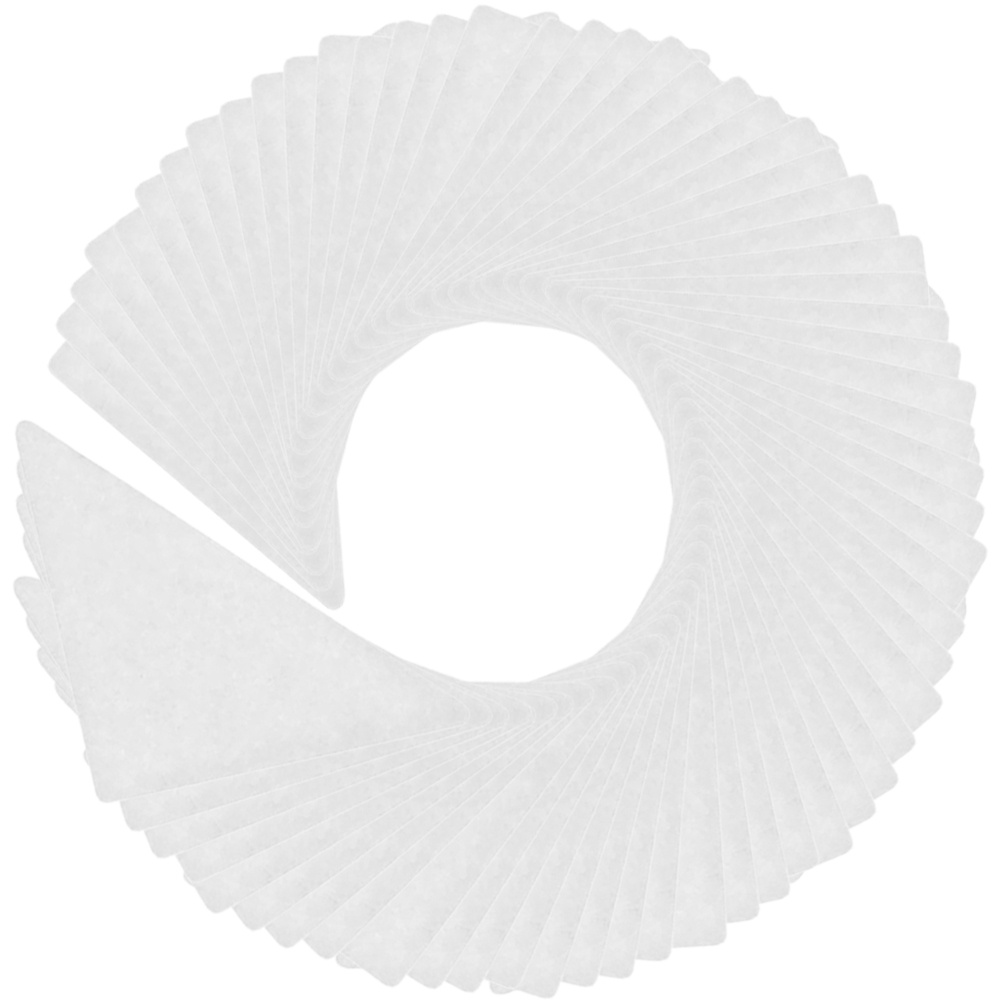 120 peças colarinho triangular permanece material pvc inserções de colarinho de camisa aparência profissional sem rugas suporte descartável