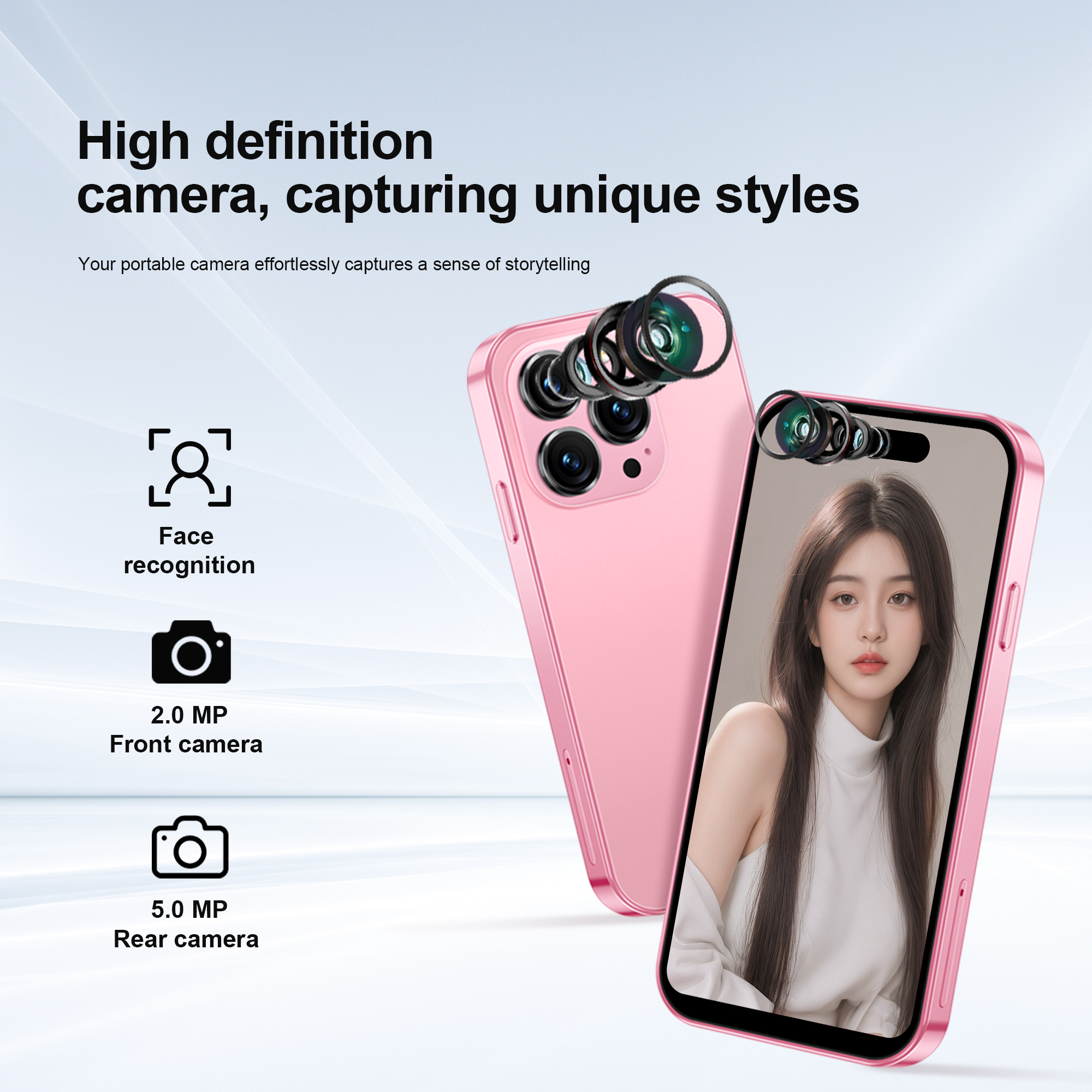 2025 SERVO S16 미니 4.0" 스마트폰 안드로이드 10.0 3G WCDMA 2GB+16GB 5MP 카메라 플레이 스토어 WiFi 핫스팟 초소형 휴대폰 Type-C