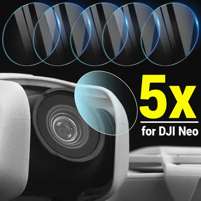 Protectores de lentes de cámara de vidrio templado para Dron DJI Neo, cardán, películas de lentes antiarañazos para accesorios de Dron DJI Neo, 5/1 Uds.