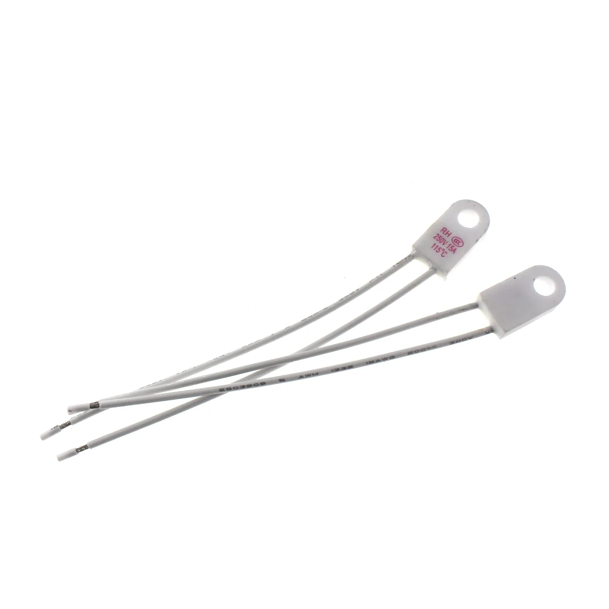 10pcs RH TF 250V 15A 95 115 125 130 135 150 180 230Degrees Celsius Temperature fuse Thermal links Over temperature protector