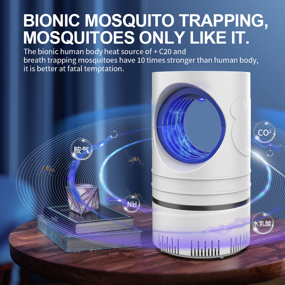 1 pc elétrico fly bug mosquito assassino de insetos led luz armadilha lâmpada controle pragas pequenas com fonte alimentação usb e adaptador