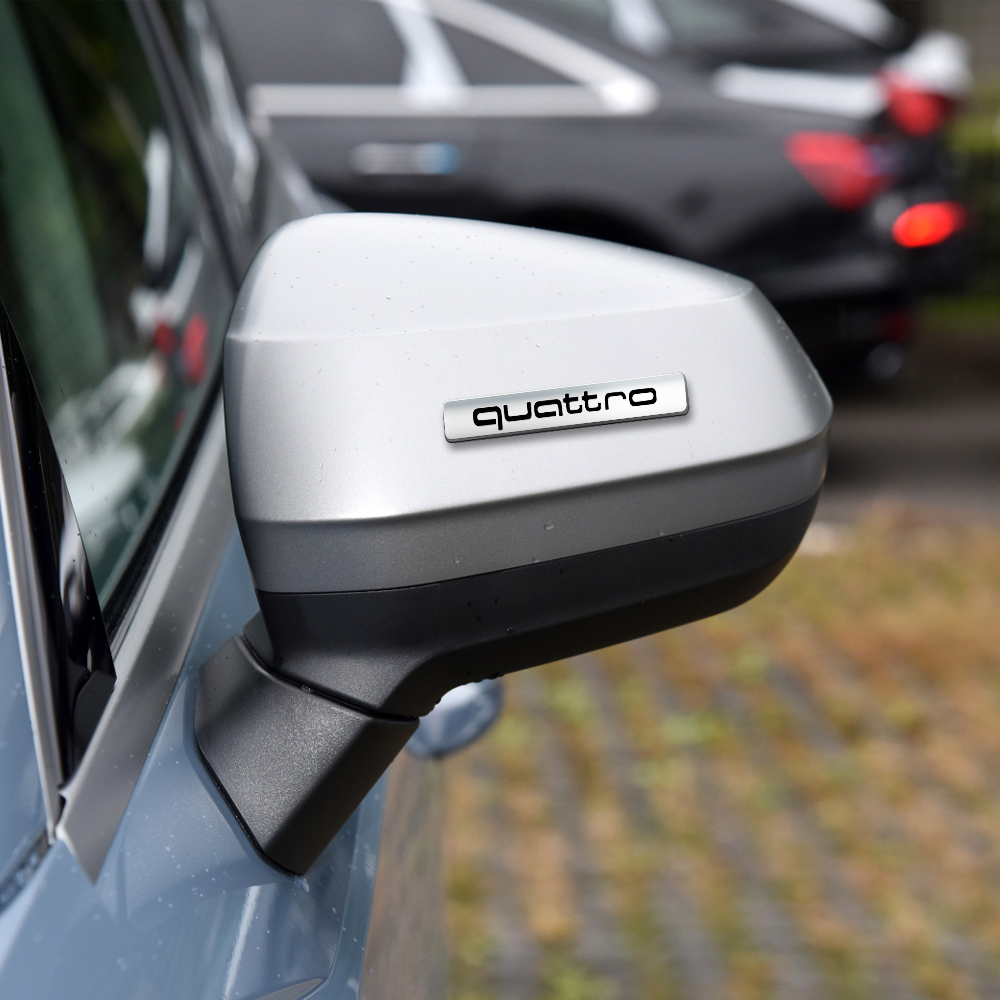 3D ABS QUATTRO Emblem Car Decoration Sticker Auto Accessories for Audi A4 B8 B6 B9 B7 A3 8P 8V 8L A6 C7 C6 C5 Q5 A5 Q7 A1 Q3 A7