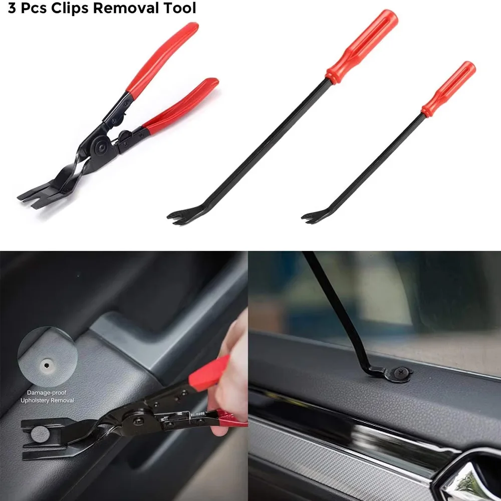 Alicates de Clip automático, herramienta de palanca para quitar sujetadores, herramienta de extracción de embellecedor de coche para Audio de coche, moldura de ventana de Panel de puerta de tablero, 5/12/41/161/231 Uds.