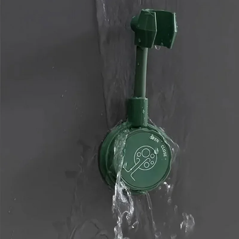Soporte de ducha con ventosa, soporte de cabezal de ducha ajustable, Universal, Base de boquilla, sin perforaciones, rotación de 360 °, 1 unidad