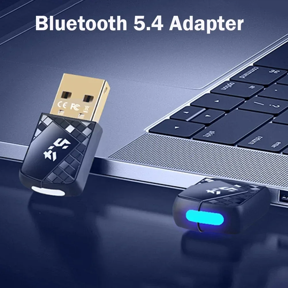 USB Bluetooth 5.4 Dongle Bluetooth Receiver Transmitter for PC Speaker Wireless Mouse Keyboard Music Audio Adapter