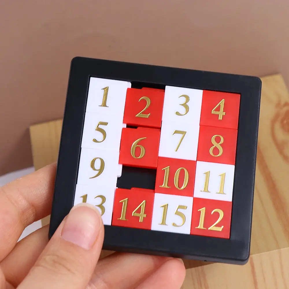 Adult Child Gifts Intelligence Puzzle Game Blocks Moving Sliding Toy Number Puzzles Toys Early Educational Toy Sliding Puzzle