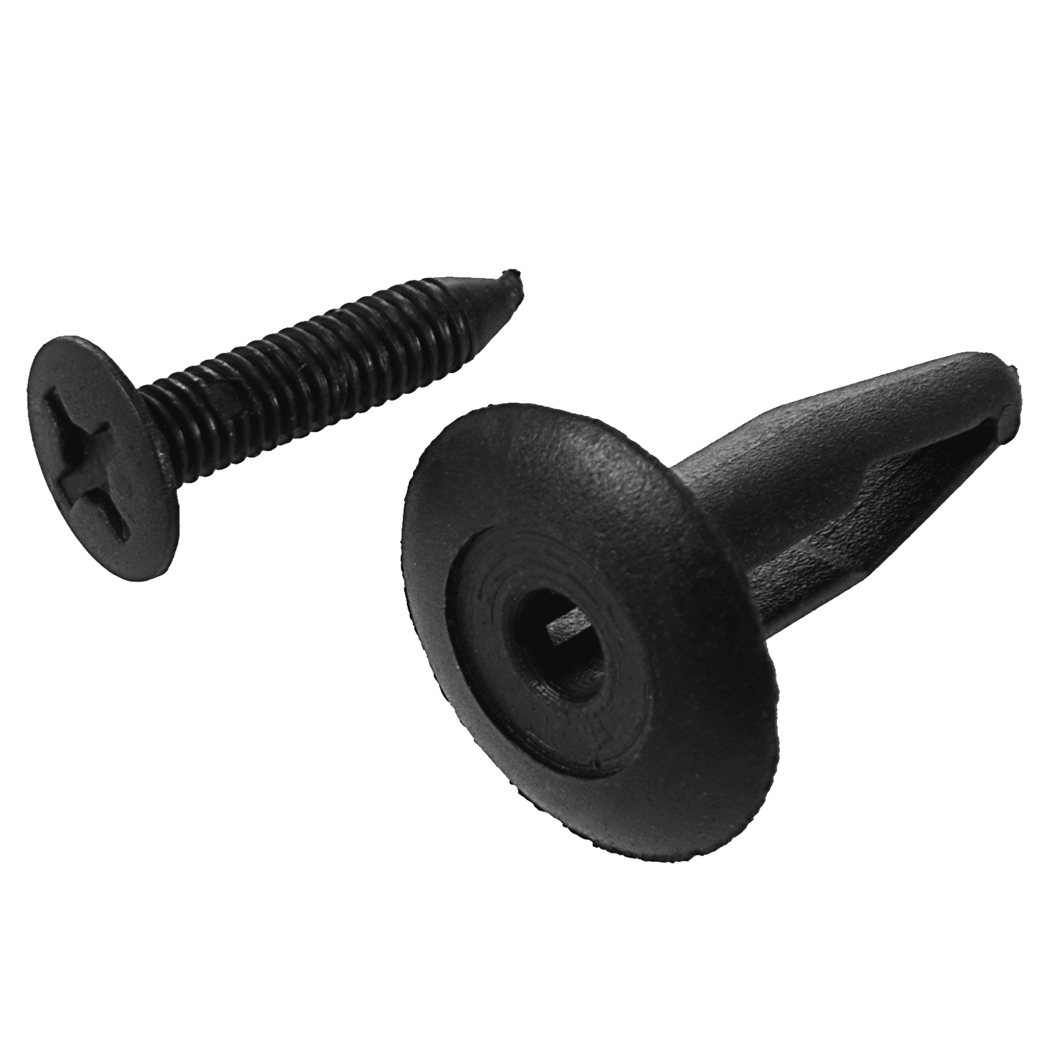25 Stück Kunststoff nieten Verschluss Auto Stoßstange Push Clips 32mm lang schwarz