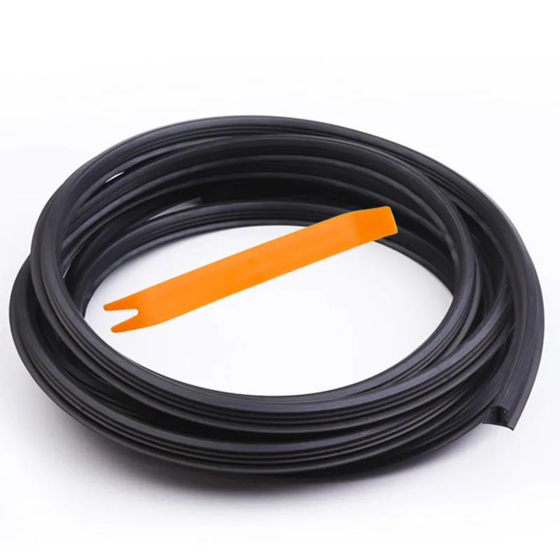 1.6m tira de vedação de borracha do carro tira de vedação do painel automático ruído isolamento acústico tiras de borracha universal para weatherstrip