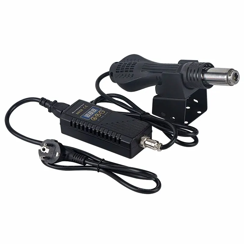 JCD 핫 에어 건 8858 마이크로 재작업 납땜 스테이션, LCD 디지털 헤어 드라이어, 220V 750W 히트 건 용접 수리 도구