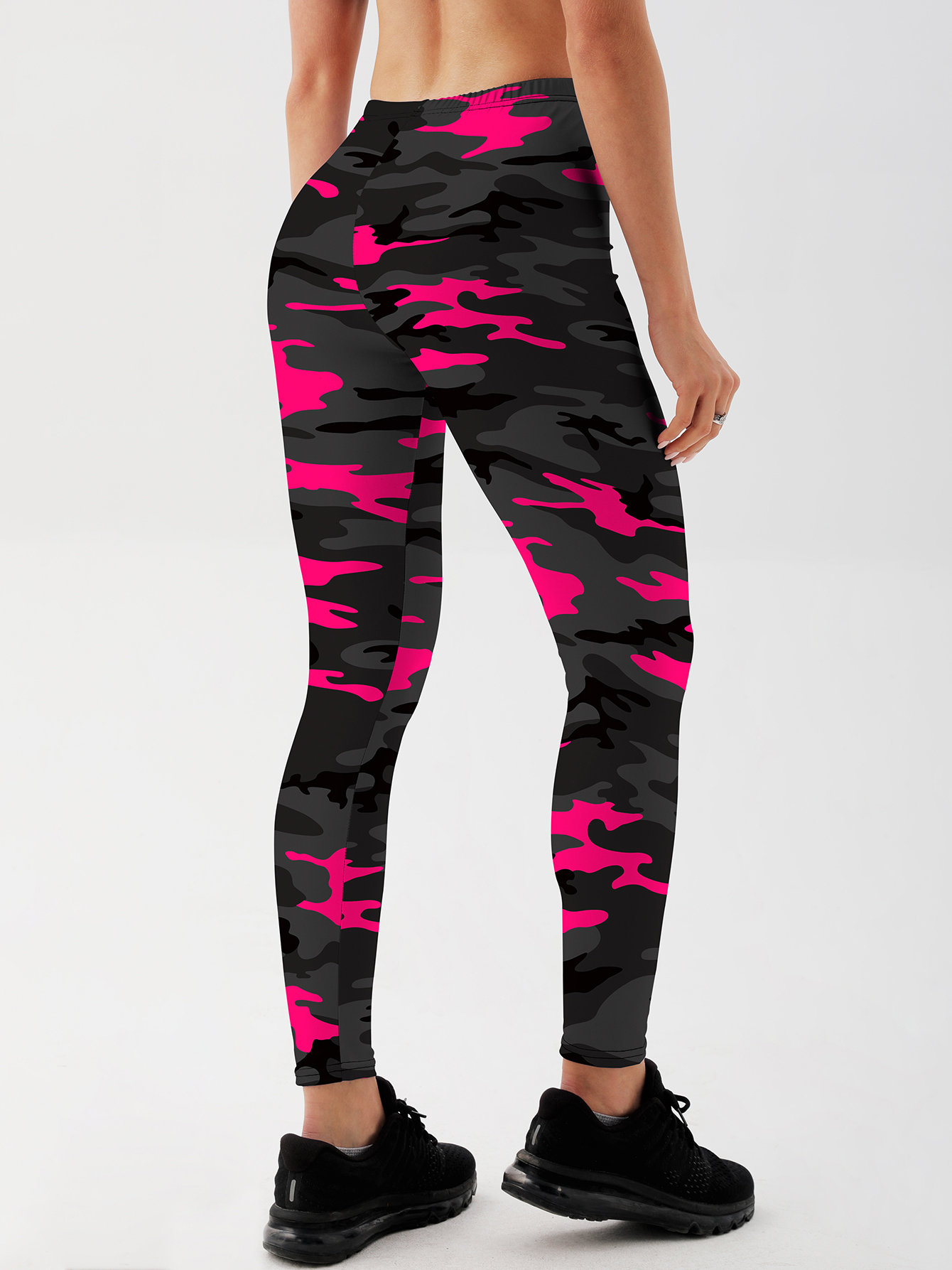 Mode Frauen Tarnung Leggings für Fitness High Taille Gym Legging Push-up Frauen Navy Leggings