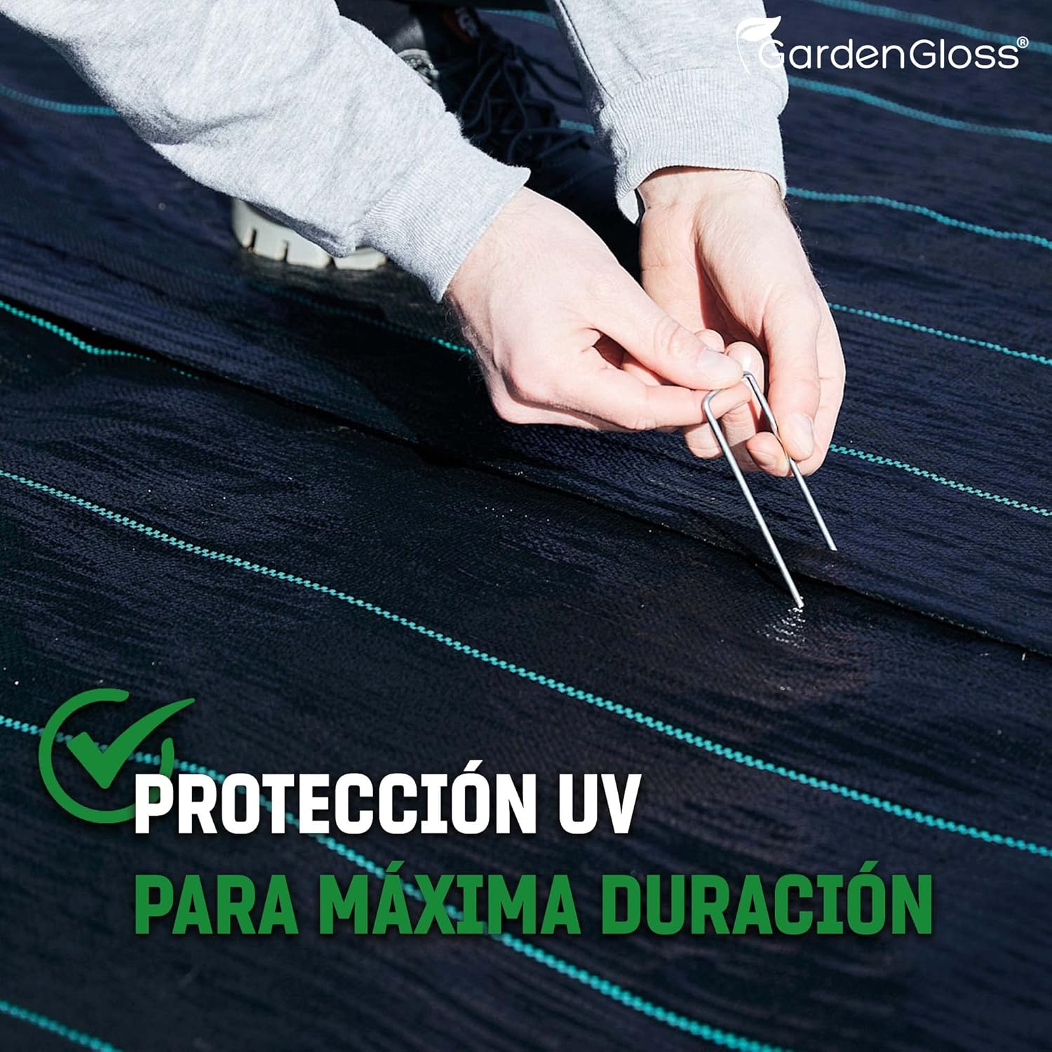 30m2 Malla Antihierbas 100g/m2 - Permeable al Agua y Estable a los Rayos UV - Geotextil Resistente al desgarro para