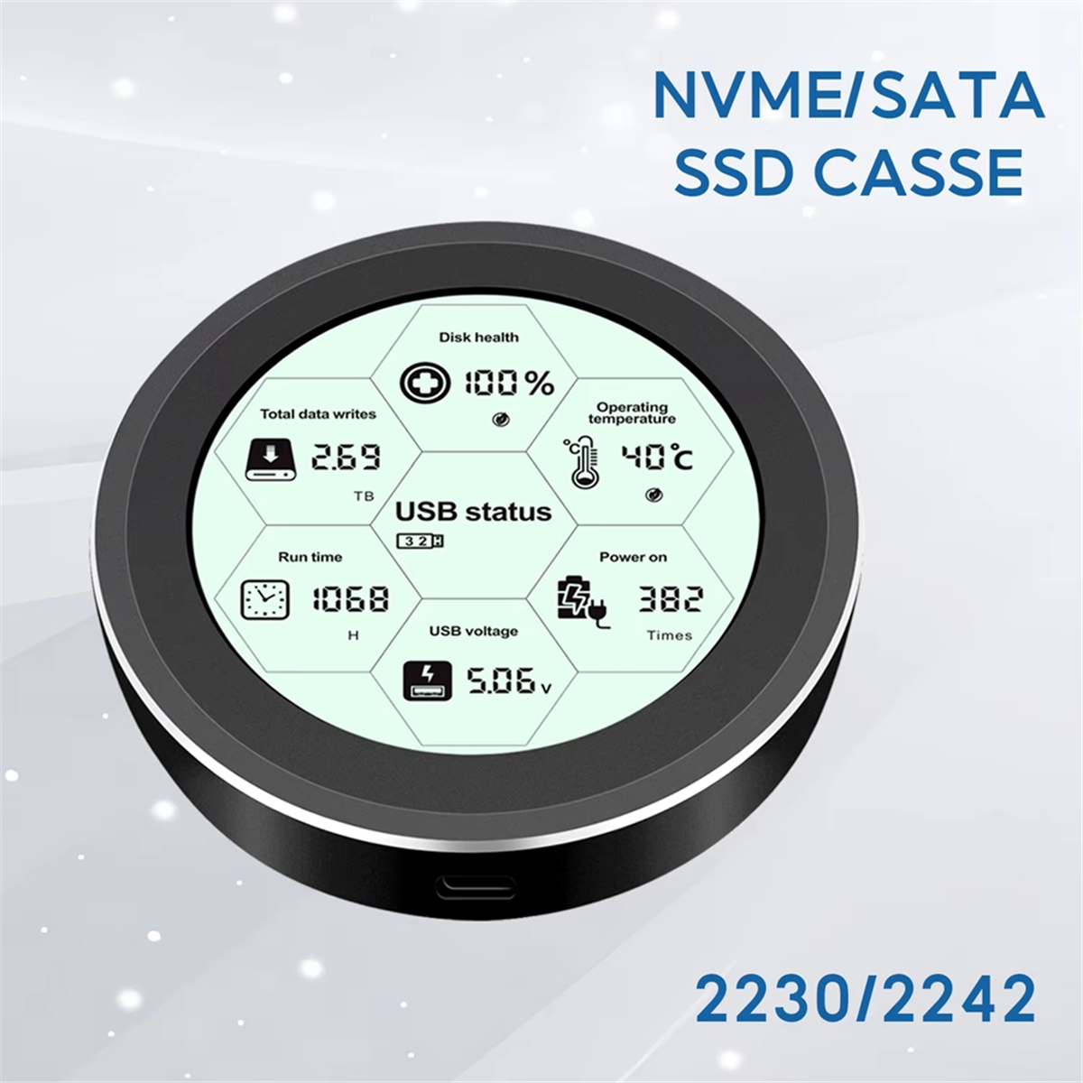 ABIY-Новый 2230 2242 M.2 NVMe SSD Корпус USB 3.2 10 Гбит/с PCIe SSD Корпус M.2 NVME SATA Дисковая коробка Бесплатно