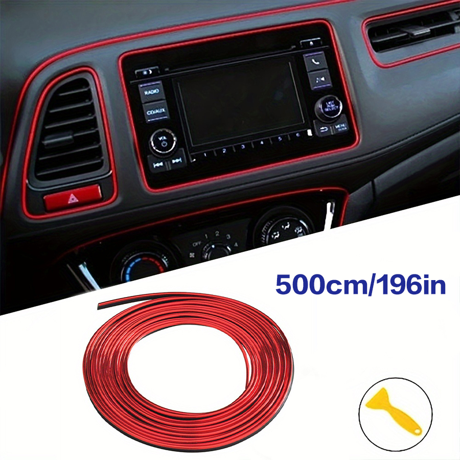 Auto-interieurstrip, auto-styling decoratie flexibele strip, dashboarddeksel decoratie eenvoudig te installeren, upgrade uw auto-interieur