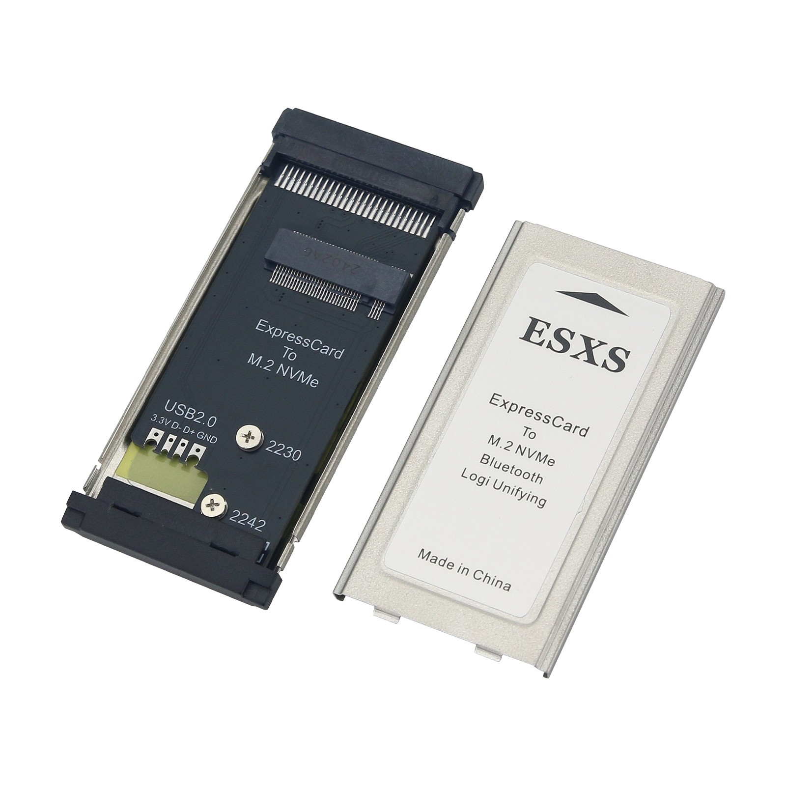 Tarjeta adaptadora PCIE ExpressCard a M.2 NVMe SSD 2230 X201 X230 T40 tarjeta de expansión para ordenador portátil USB2.0 DIY