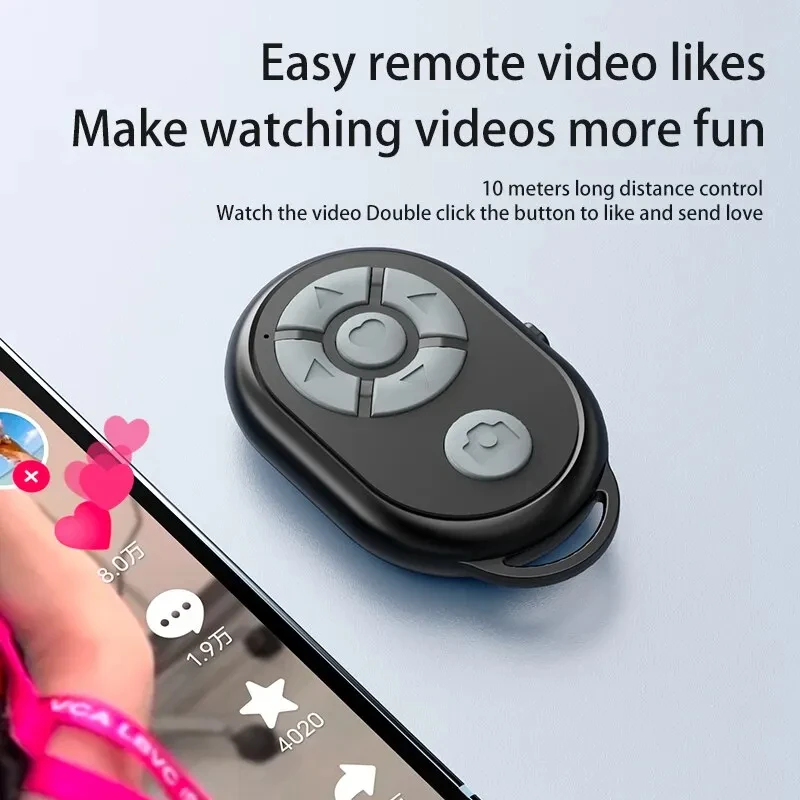 Bluetooth-Fernbedienung für iPhone Xiaomi IOS Android Phone Universal-Fernbedienung Selfie Stick Bluetooth-Kamera-Controller