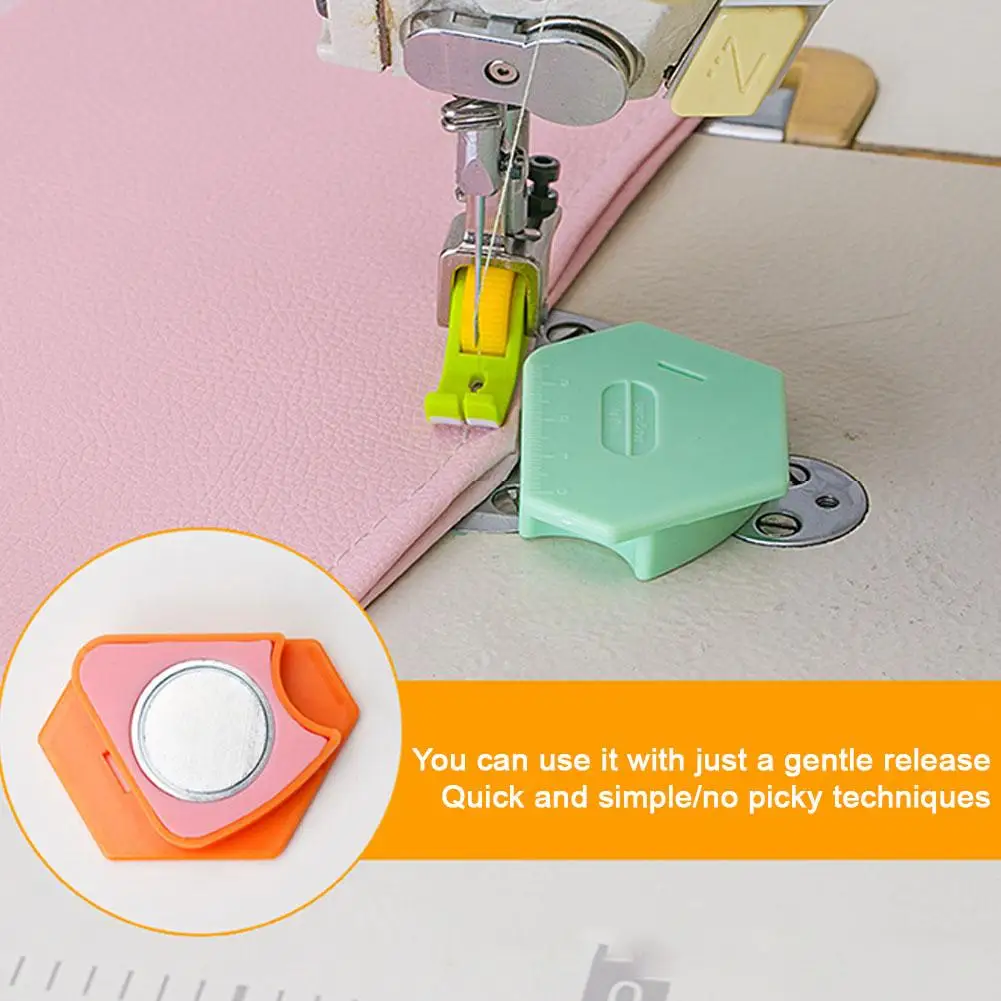 Guide de couture magnétique, poignée antidérapante, Guide de Machine à coudre, aimants, accessoires de Machine à coudre, règle multifonctionnelle, ourlet