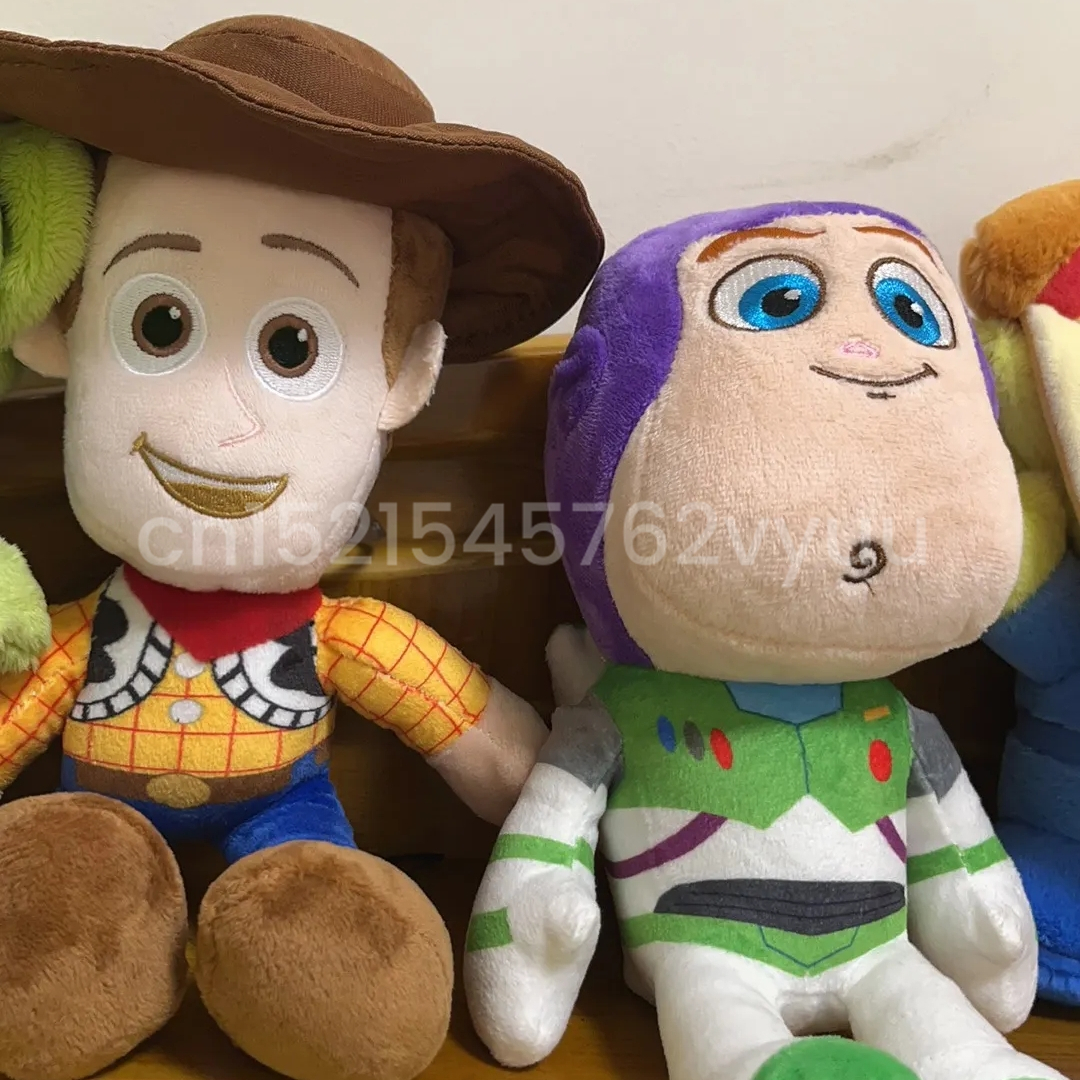 23 cm süßes Woody Buzz Lightyear Plüschtier, schöne gefüllte Anime-Jesse-Plüschtiere, Anhänger, Cartoon-Puppe, Heimdekoration, Weihnachtsgeschenke