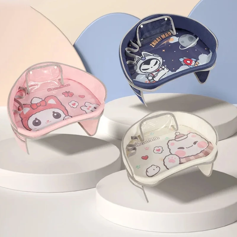 子供用カーシートトレイ、遊びとスナックトレイ付きの後部座席オーガナイザー、ベビートラベルアクセサリー、ポータブルスナックトレイ、83