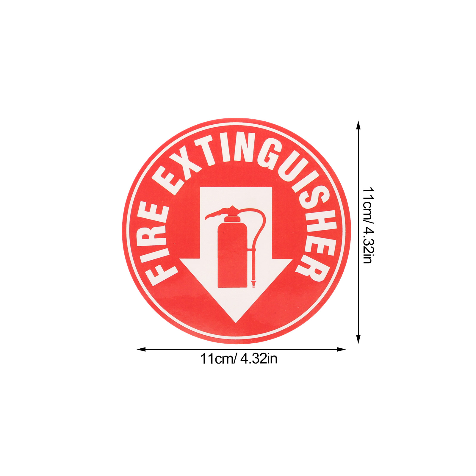 3 Stück Feuerlöscher Aufkleber Zeichen für Büro aufkleber Sicherheit der Haustier Aufkleber Kleber