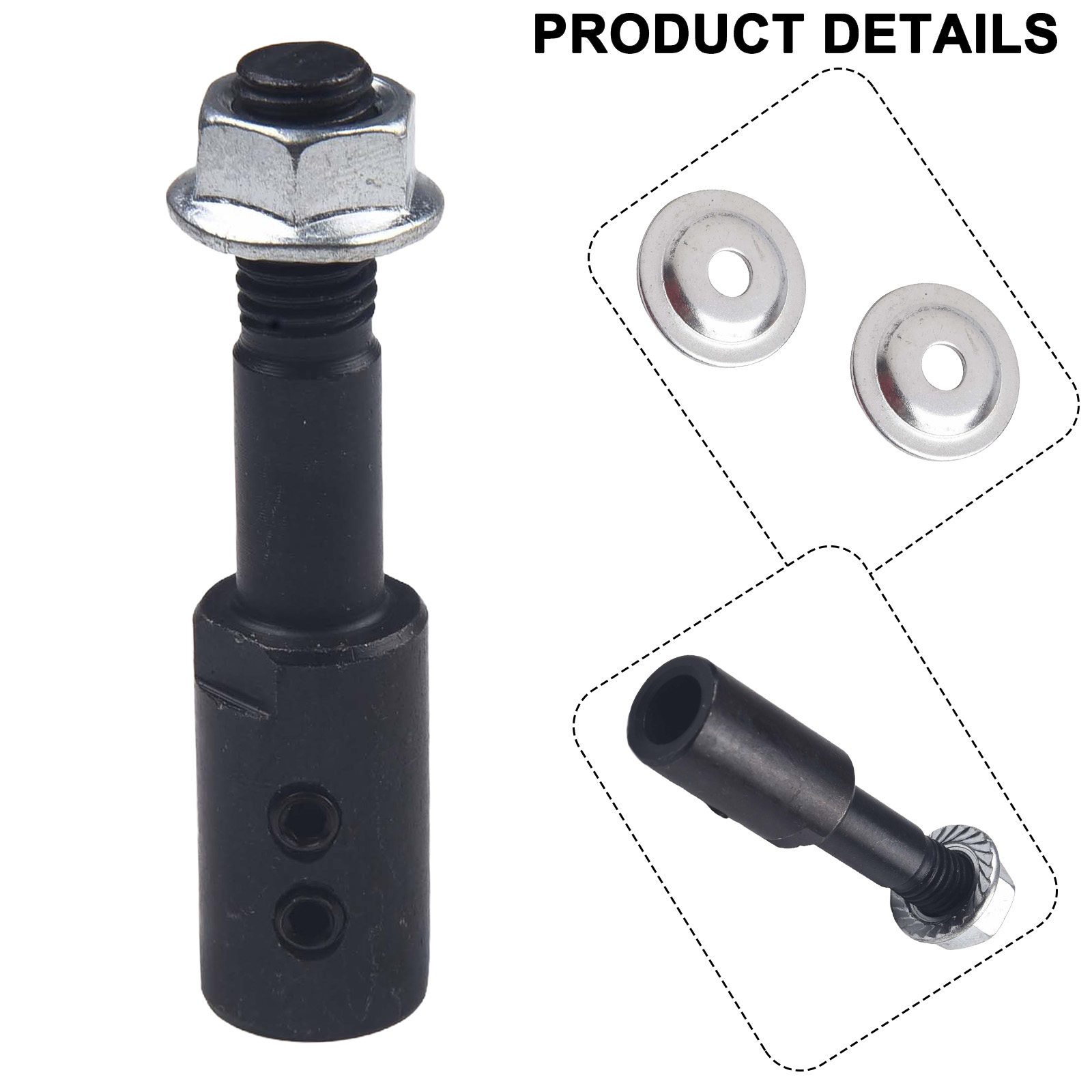 อะแดปเตอร์แกน1ชุดสำหรับขัดเพลา5-16มม. ตัวบดแท่นมอเตอร์จานเจียรอะแดปเตอร์เชื่อมต่อเพลา