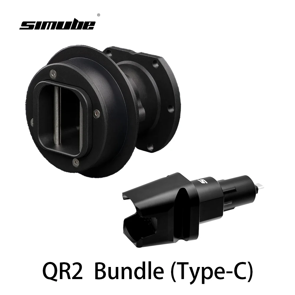 Paquete QR2 Simube en stock (tipo C) de liberación rápida para el lado de la rueda Fanatec QR2 y el lado de la base QR2 (puerto tipo C)