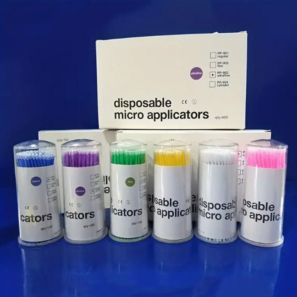 100 ชิ้น/ขวดทันตกรรมทิ้ง Micro แปรง Applicators Micro แปรงทันตกรรม Odontologia เครื่องมือขยาย