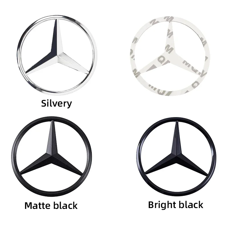 9cm ABS Car Rear Decal Trunk Emblem Sticker For Mercedes Benz S320 W164 W203 W204 W168 C180 E320 A200 CLA CLK CLS ML