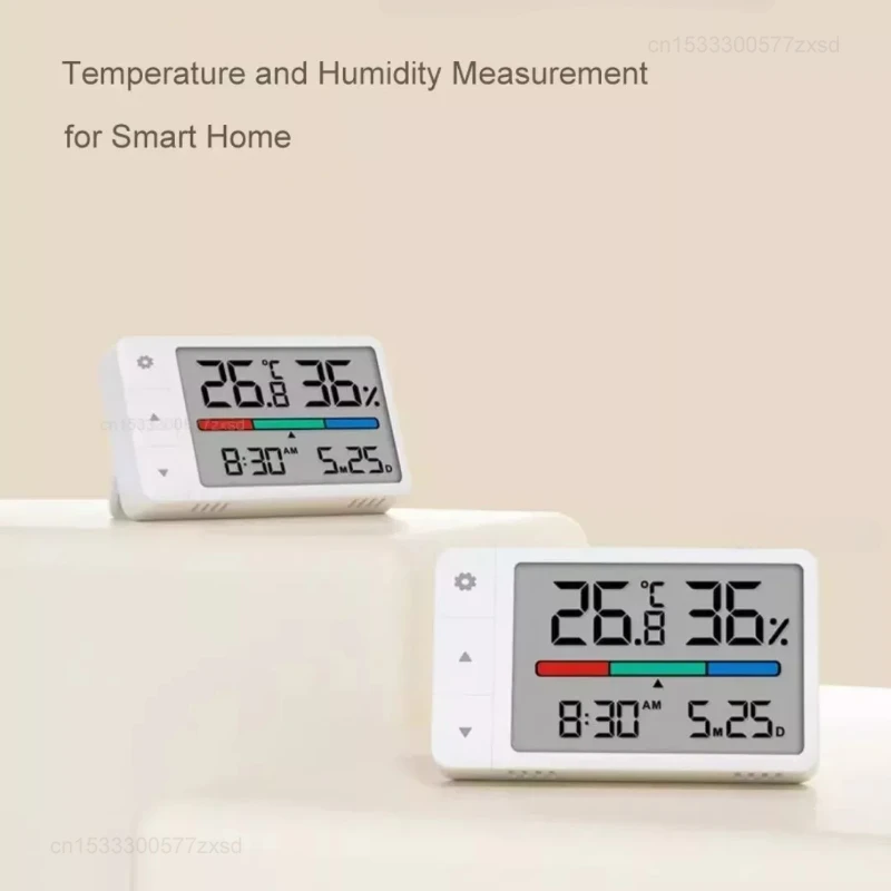 Xiaomi MiaoMiaoCe Intelligent Thermometer Hygrometer Multi Function Clock HD Digital Display Weather Station Standing Hanging