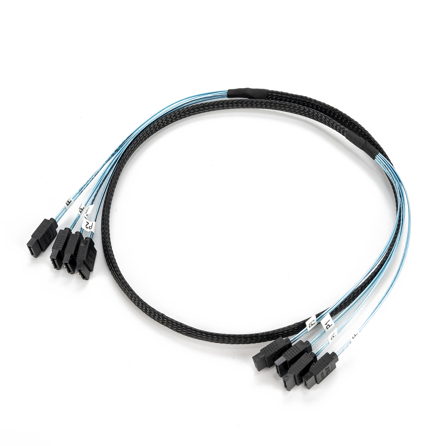 4/6/8 pçs/set Sata Para Sata Cabo 6 Portas/Set SATA 3.0 Data Cabo 7 Pinos para 7 Pinos Sas Cabo 12 Gbps HDD Para Servidor NAS PC