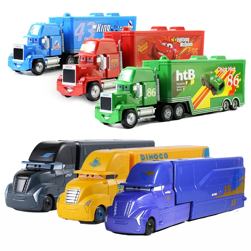 Samochód 3 Disney zabawka Pixar 2 zabawka zygzak McQueen wujek Mike Truck Jackson burza Matt 1:55 odlew metalowy wzór prezent dla dzieci