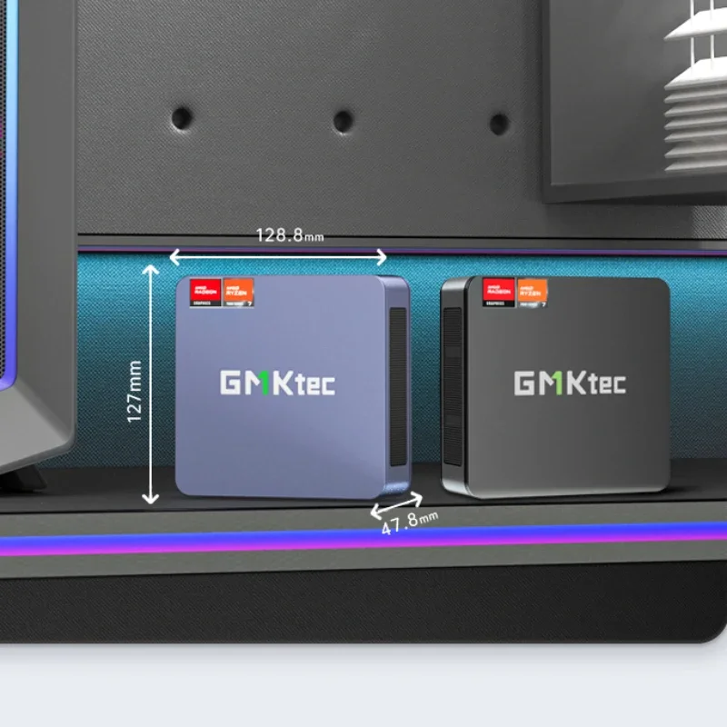 GMKtec K6 Mini PC AMD Ryzen 7 7840HS MINI PC WIFI6 BT5.2 Windows 11 Pro DDR5 NVME SSD PCIE 4.0 Desktop Office Gaming Computer