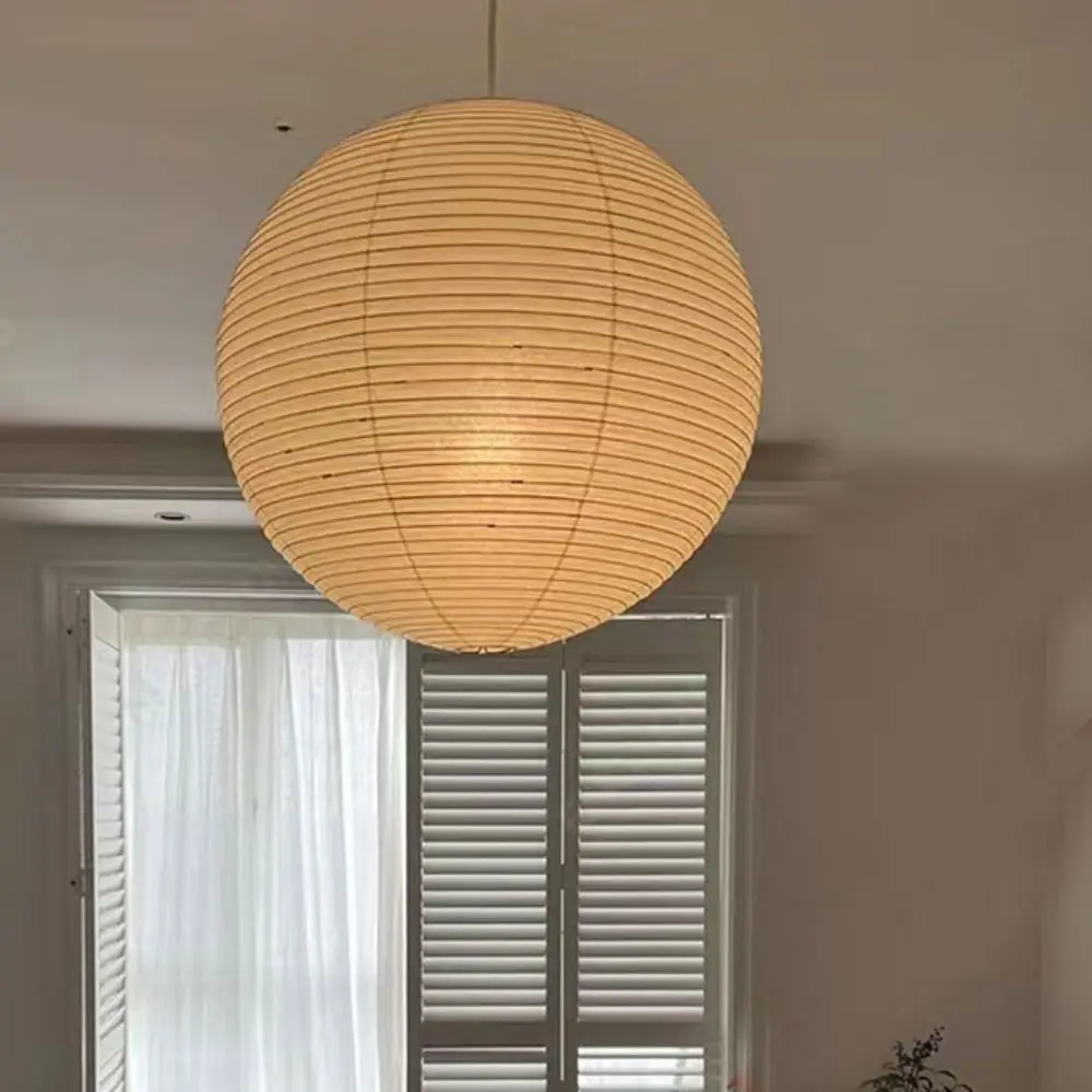 Lámpara colgante de papel, accesorio de iluminación, luz colgante moderna clásica, cubierta de lámpara, cubierta de luz de techo redonda Vintage, Hotel y cafetería