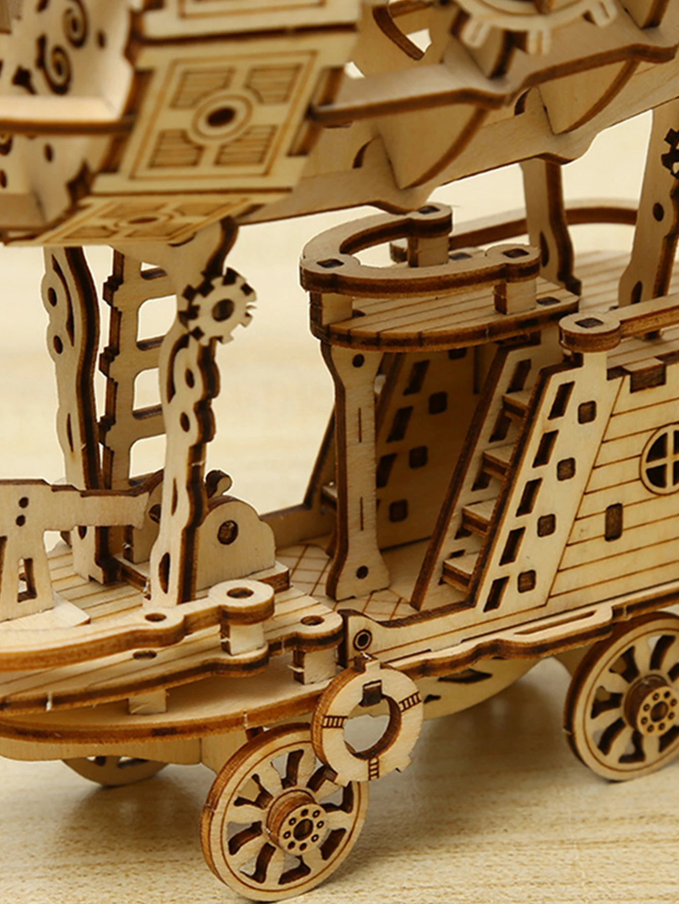 3D Wooden Puzzle Airship Model kits for Adults Model Building Kit  Brain Teaser for Adults to Build Hand Craft Mechanical