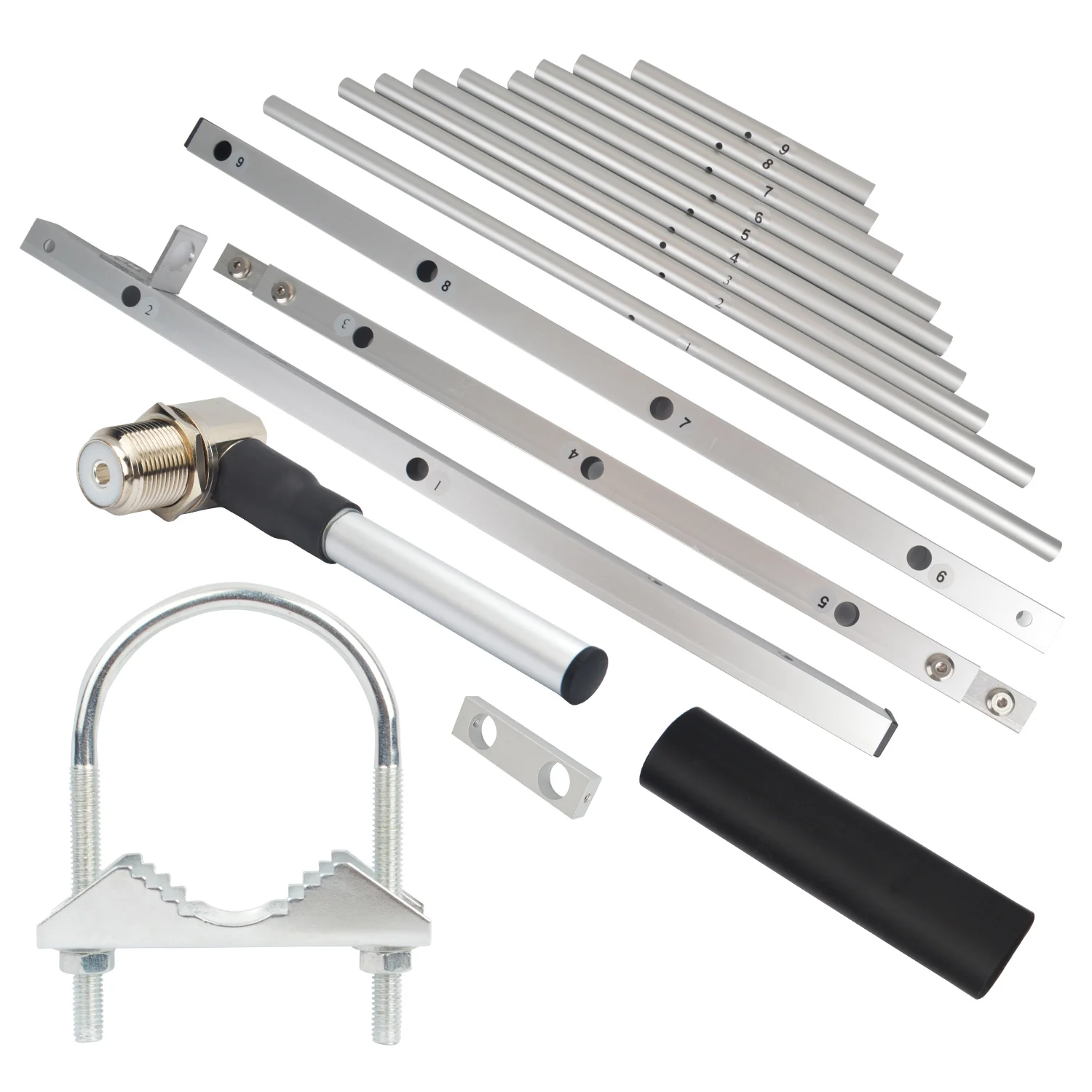 Walkie Talkie Yagi Gamma-Antenne UHF 430–450 MHz 9 Elemente 150 Watt 13 dB High Gain 1180 mm Boomlänge