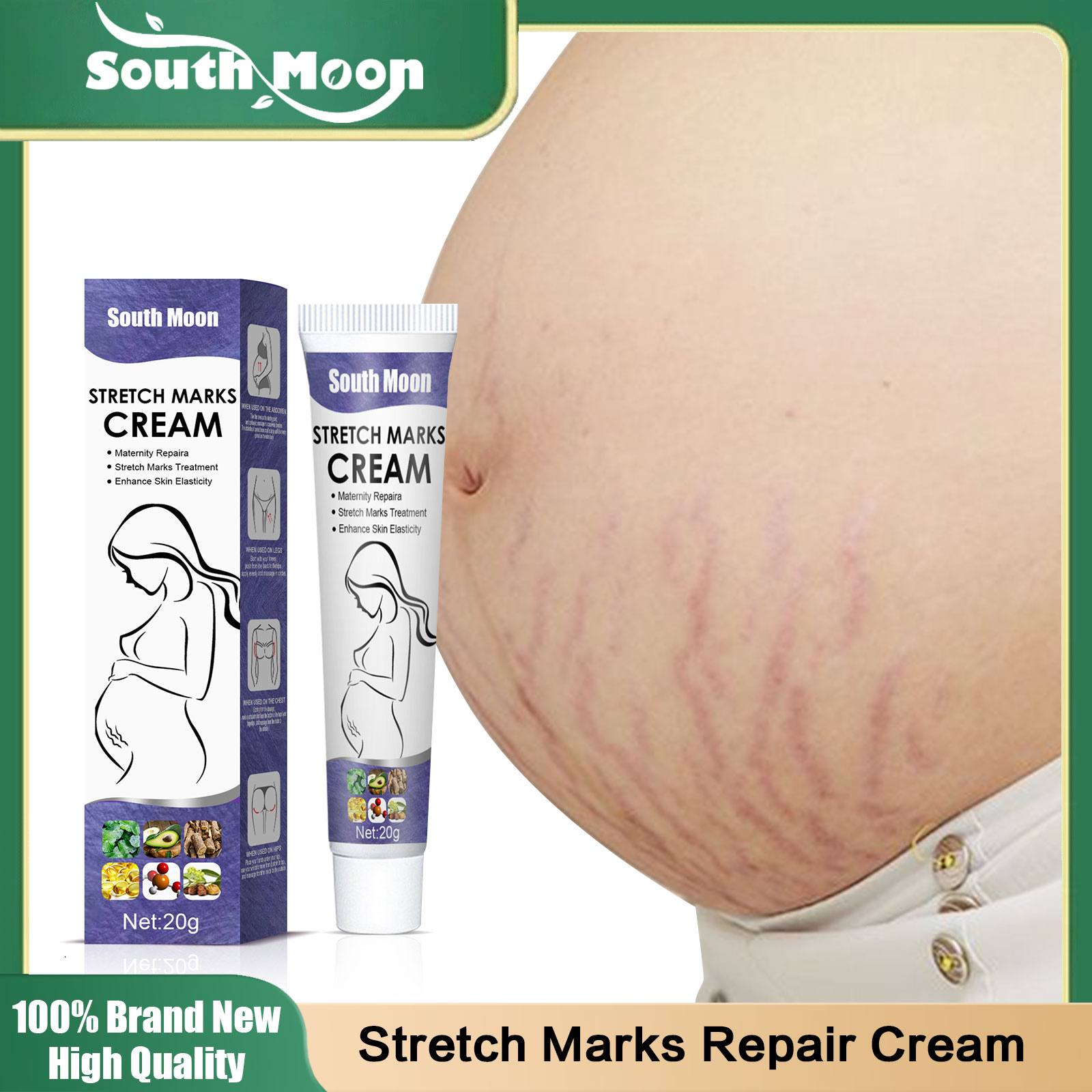 Creme de remoção de estrias gravidez cicatriz acne reparação pomada gordura esttria gravidarum tratamento pós-parto creme de reparação de maternidade