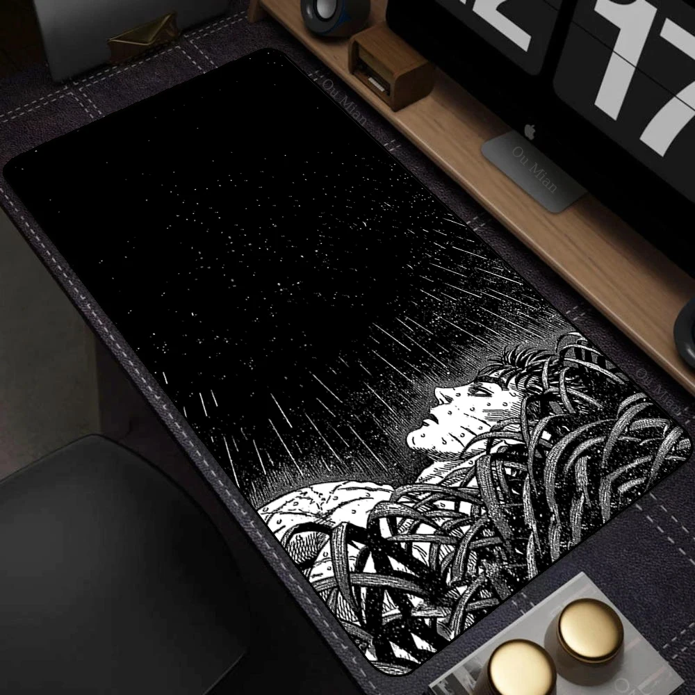Аниме Berserk Коврик для мыши Большой настольный коврик с Lockrand Офисный ПК Компьютерные аксессуары Коврик для мыши Gaming Prime Gaming XXL Коврик для клавиатуры