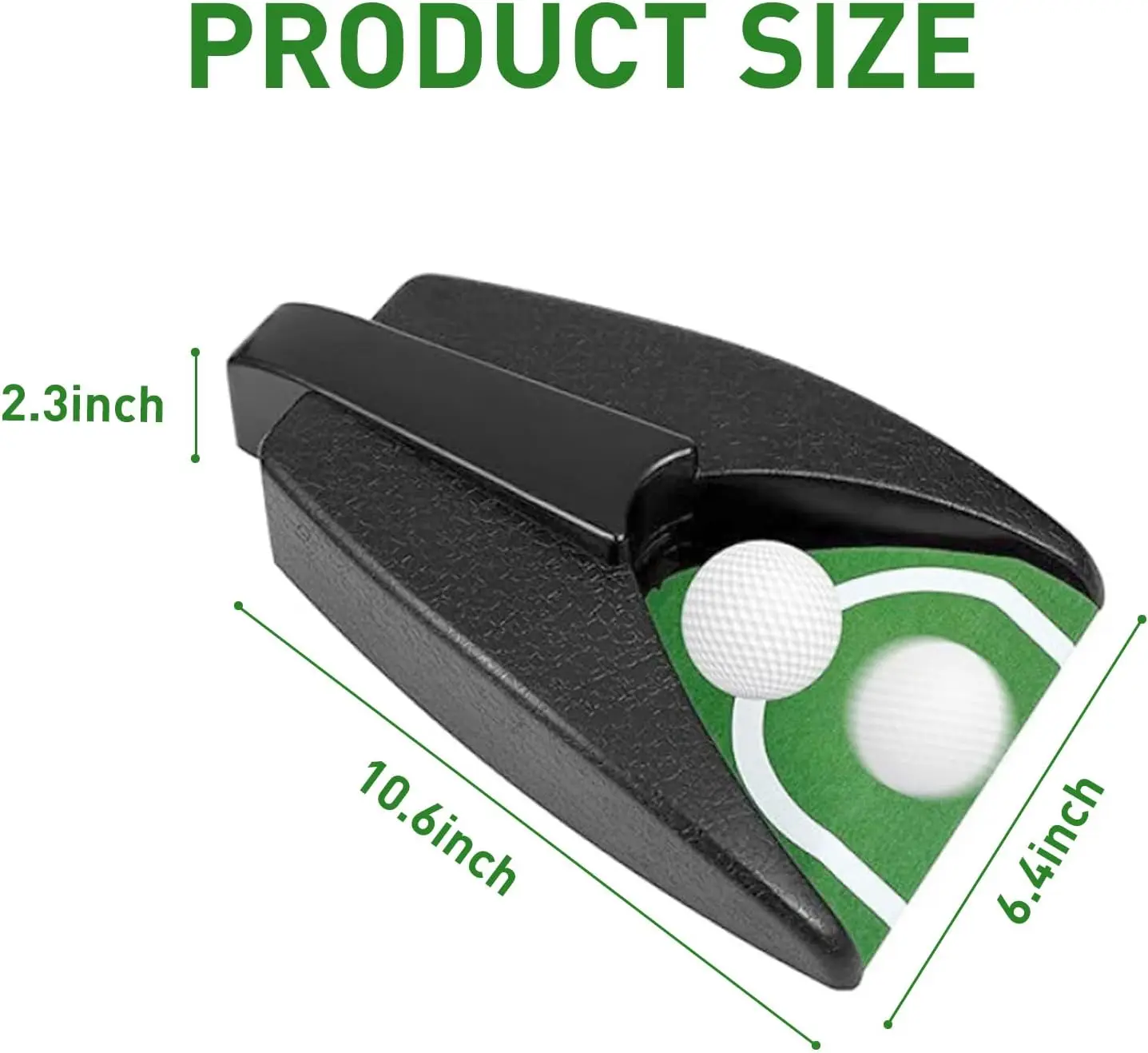 Unità per il ritorno della pallina da golf, macchina per il ritorno automatico, foro per il putting del golf interno, pratica alimentata a batteria, adatta per la pratica